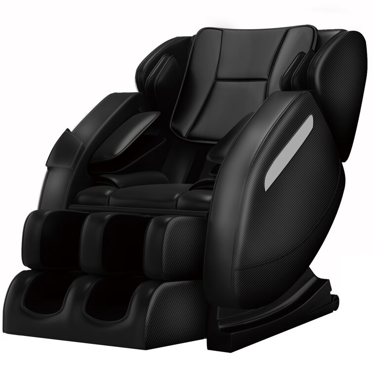 Inbox Zero Faux Leather Power Reclining Heated Massage Chair And Reviews